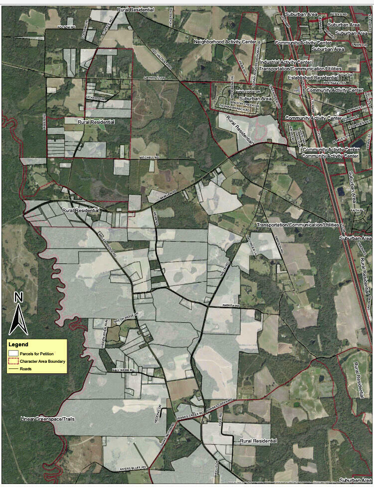 Map: Opposition to Miller Bridge Road Rezoning