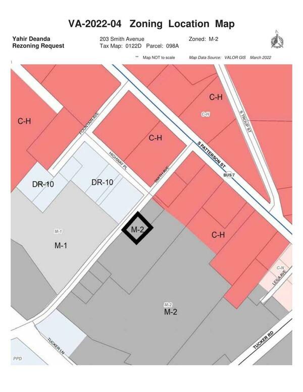 Zoning Location Map