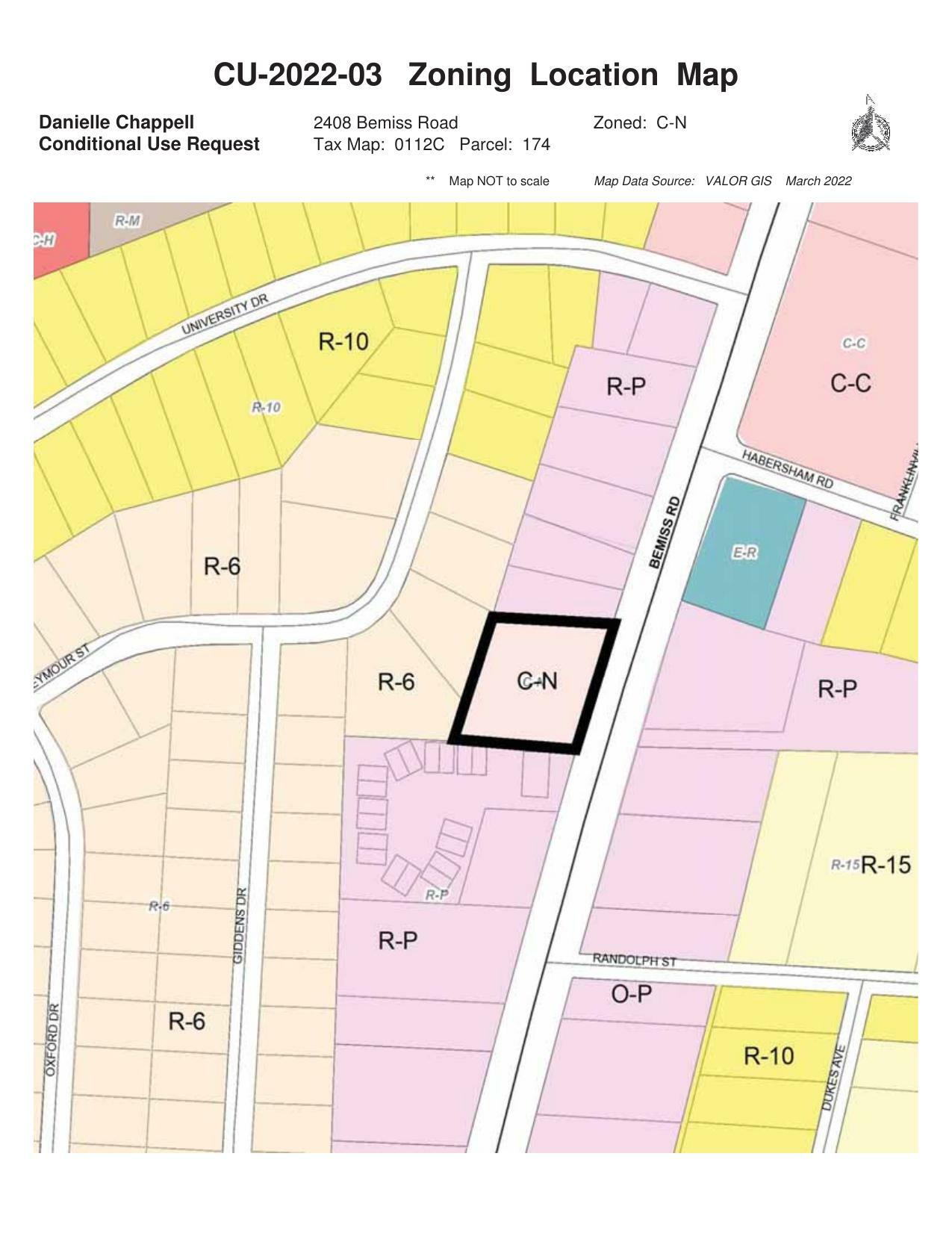 Zoning Location Map