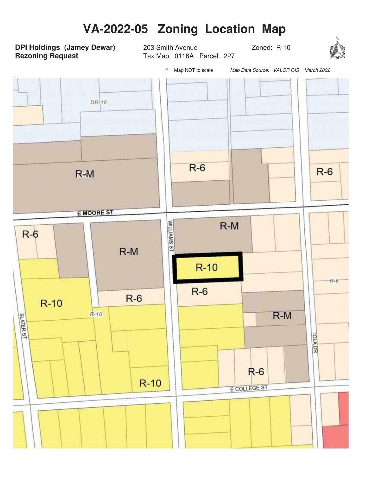 Zoning Location Map