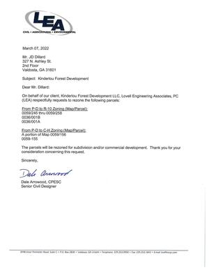 [On behalf of our client, Kinderlou Forest Development LLC, Lovell Engineering Associates, PC]