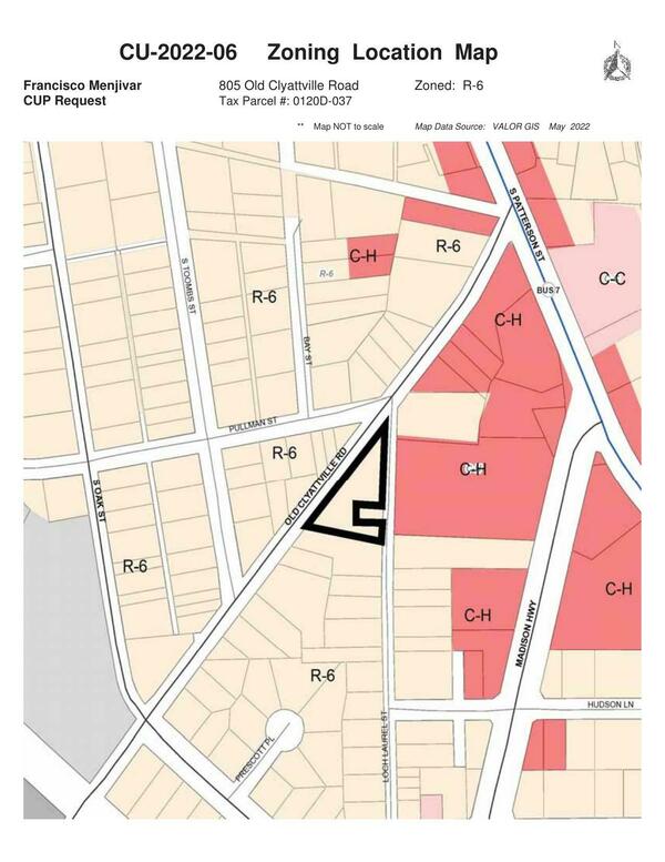 Zoning Location Map