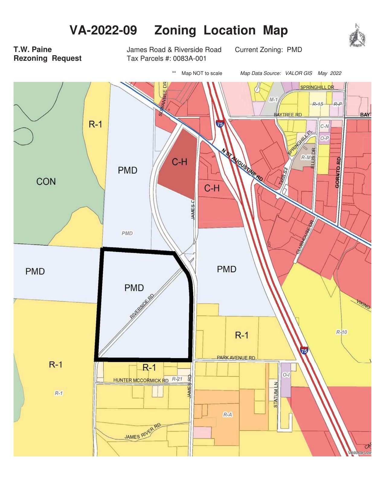 Zoning Location Map