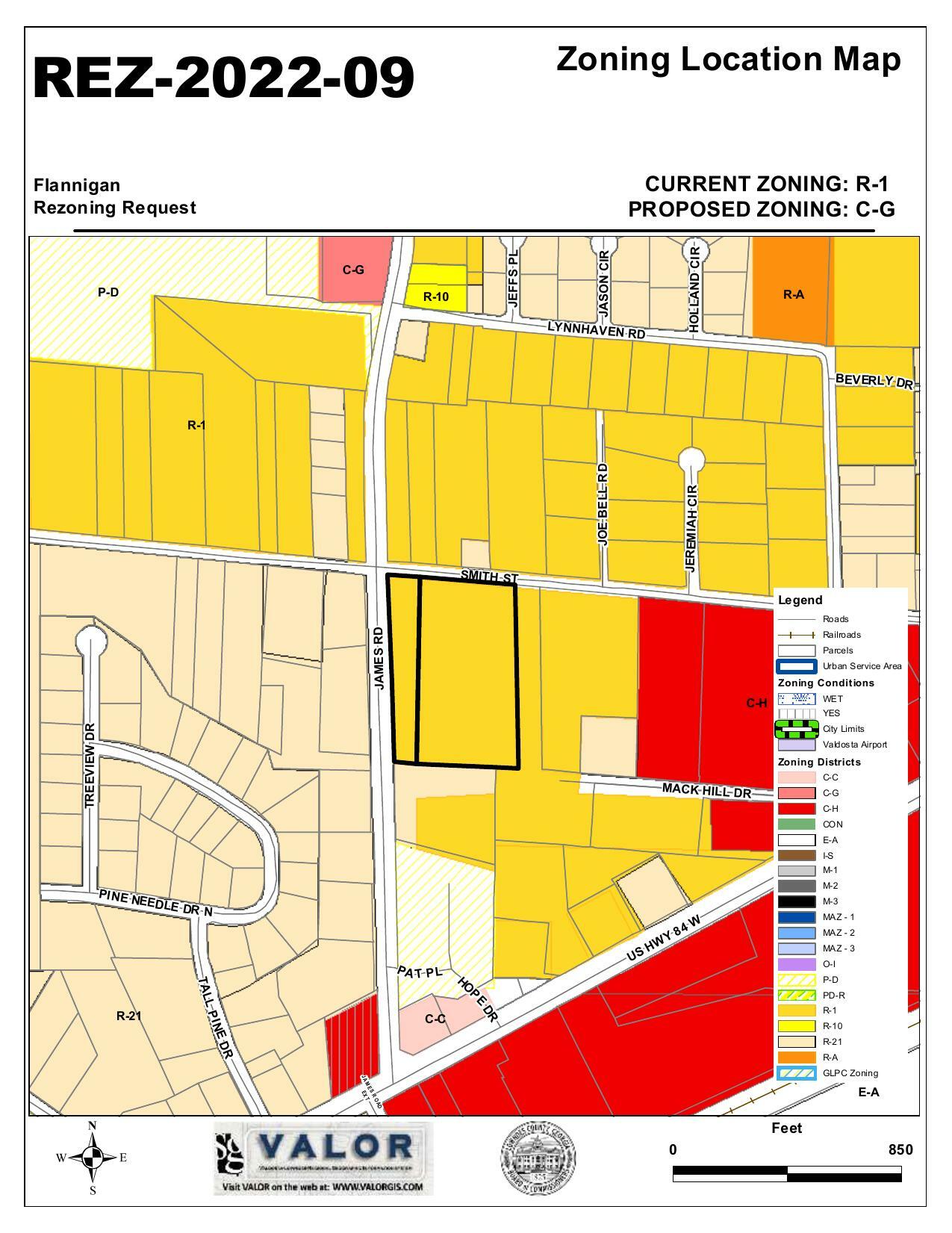 Zoning Location Map