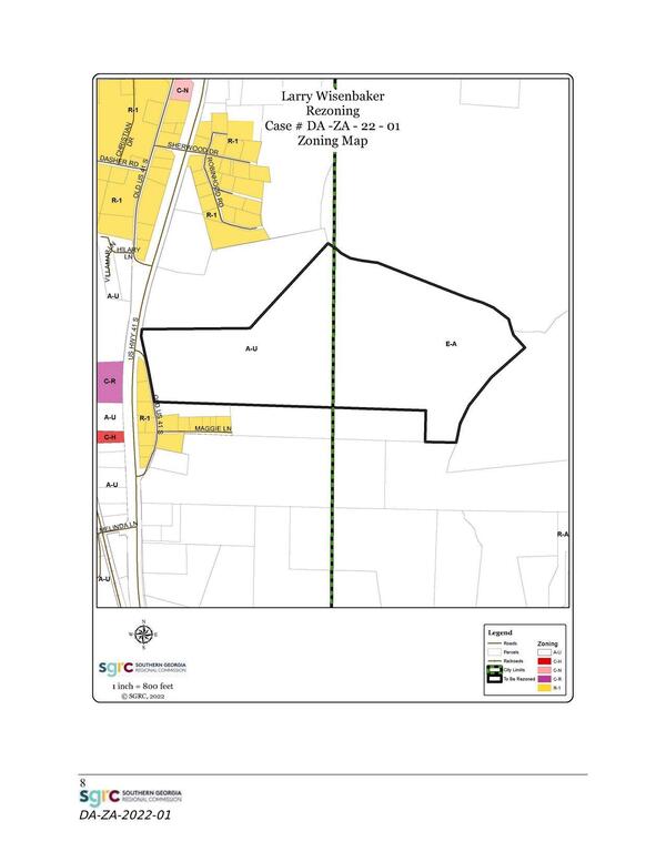 Rezoning map