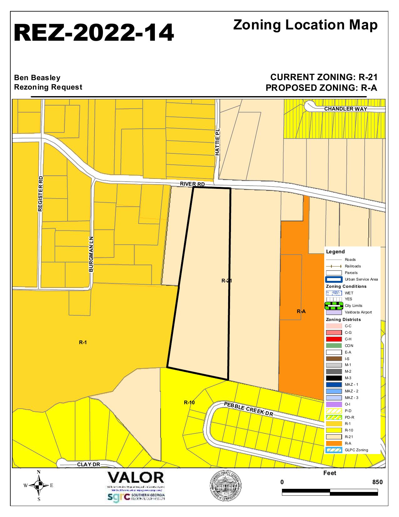 Zoning Location Map