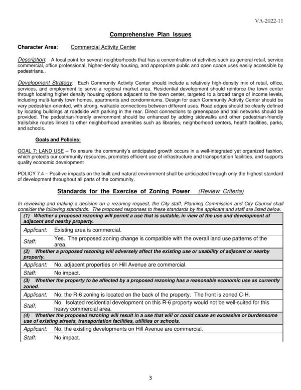 Applicant: Existing area is commercial.