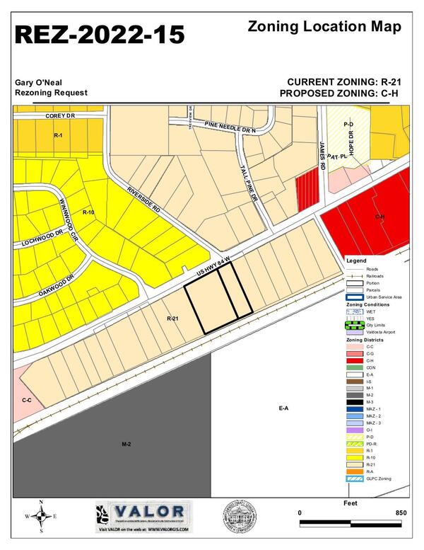 Zoning Location Map