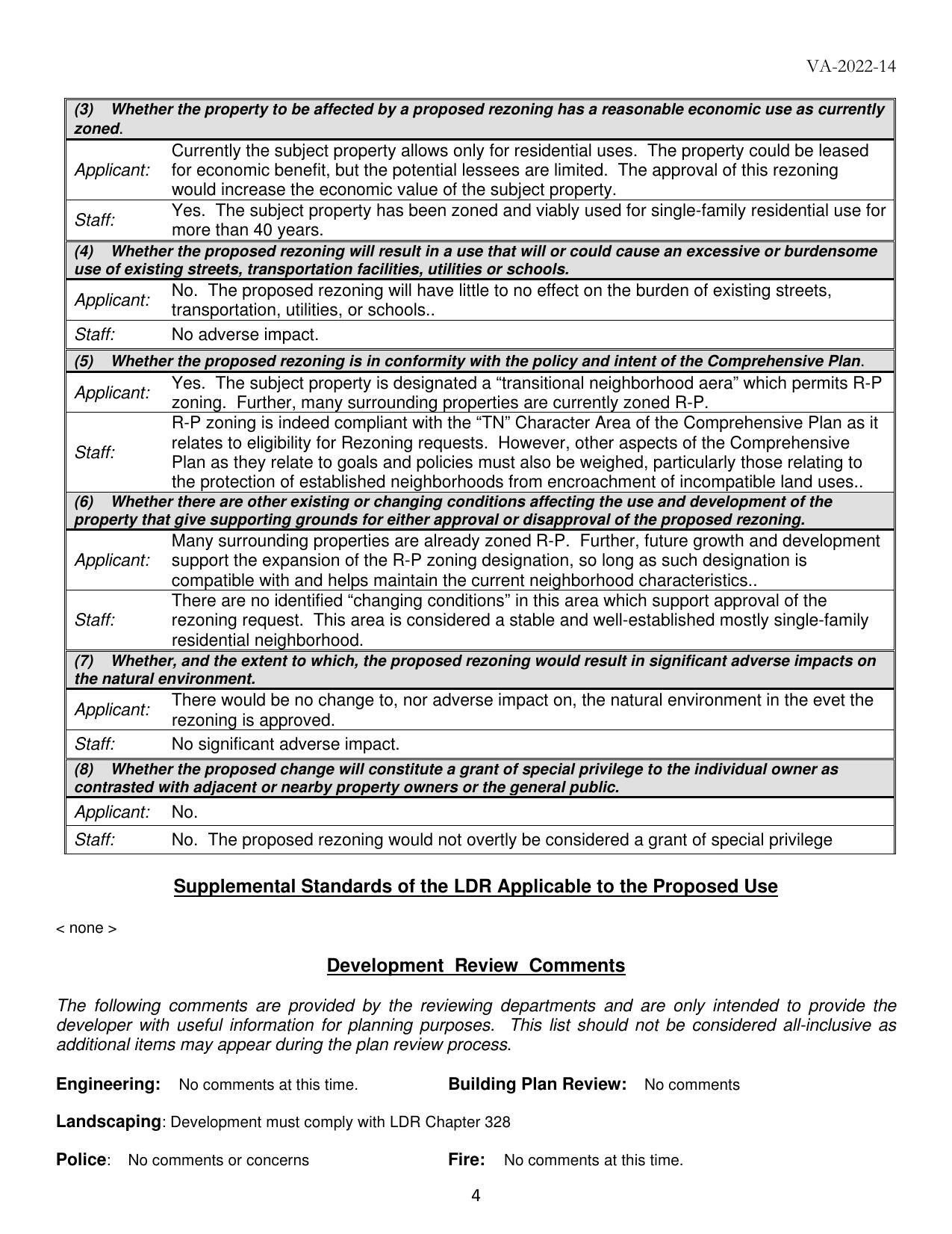 Applicant: for economic benefit, but the potential lessees are limited. The approval of this rezoning