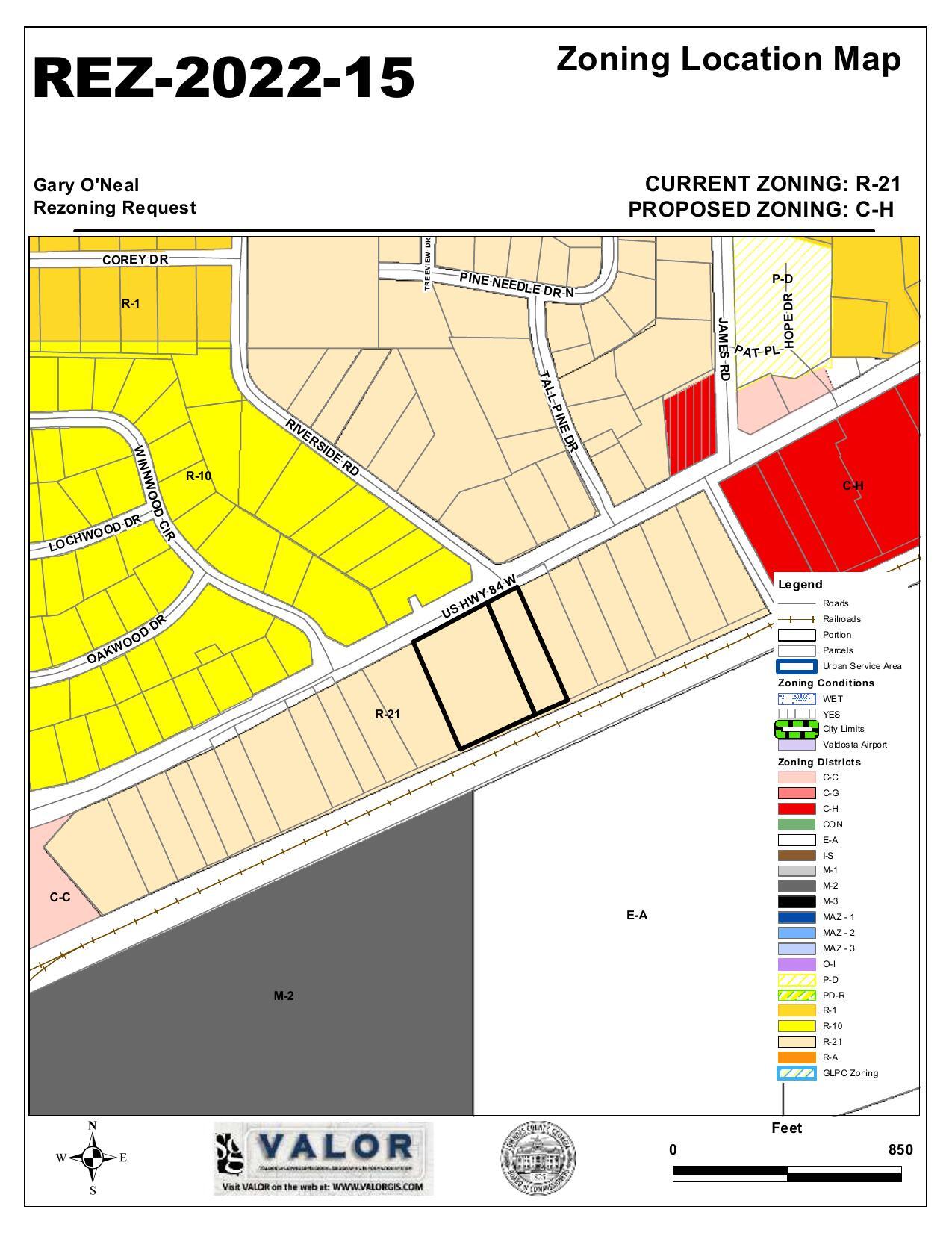 Zoning Location Map