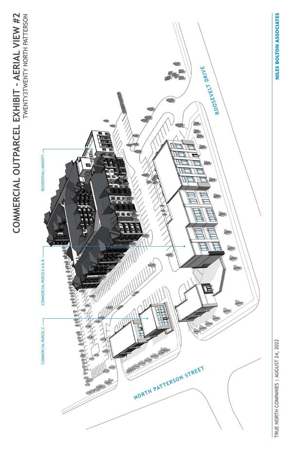 Commercial Outparcel Aerial View Map, Roosevelt Drive