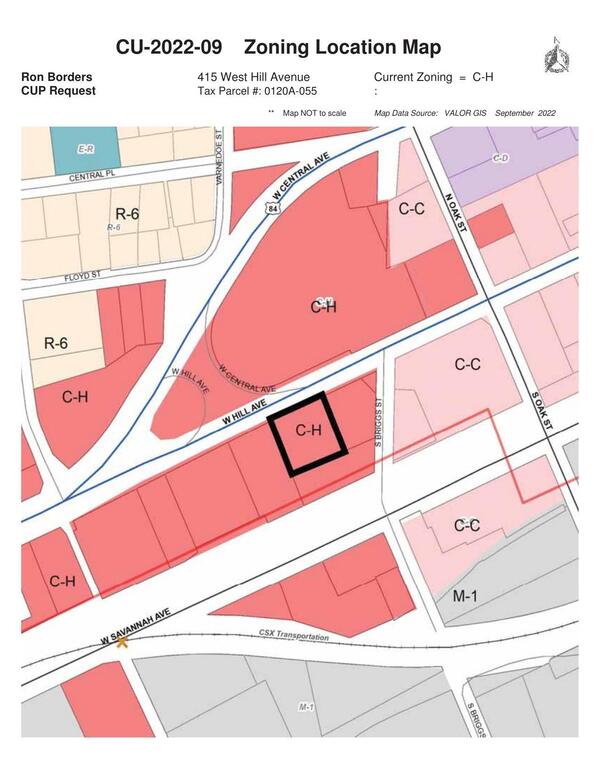 Zoning Location Map