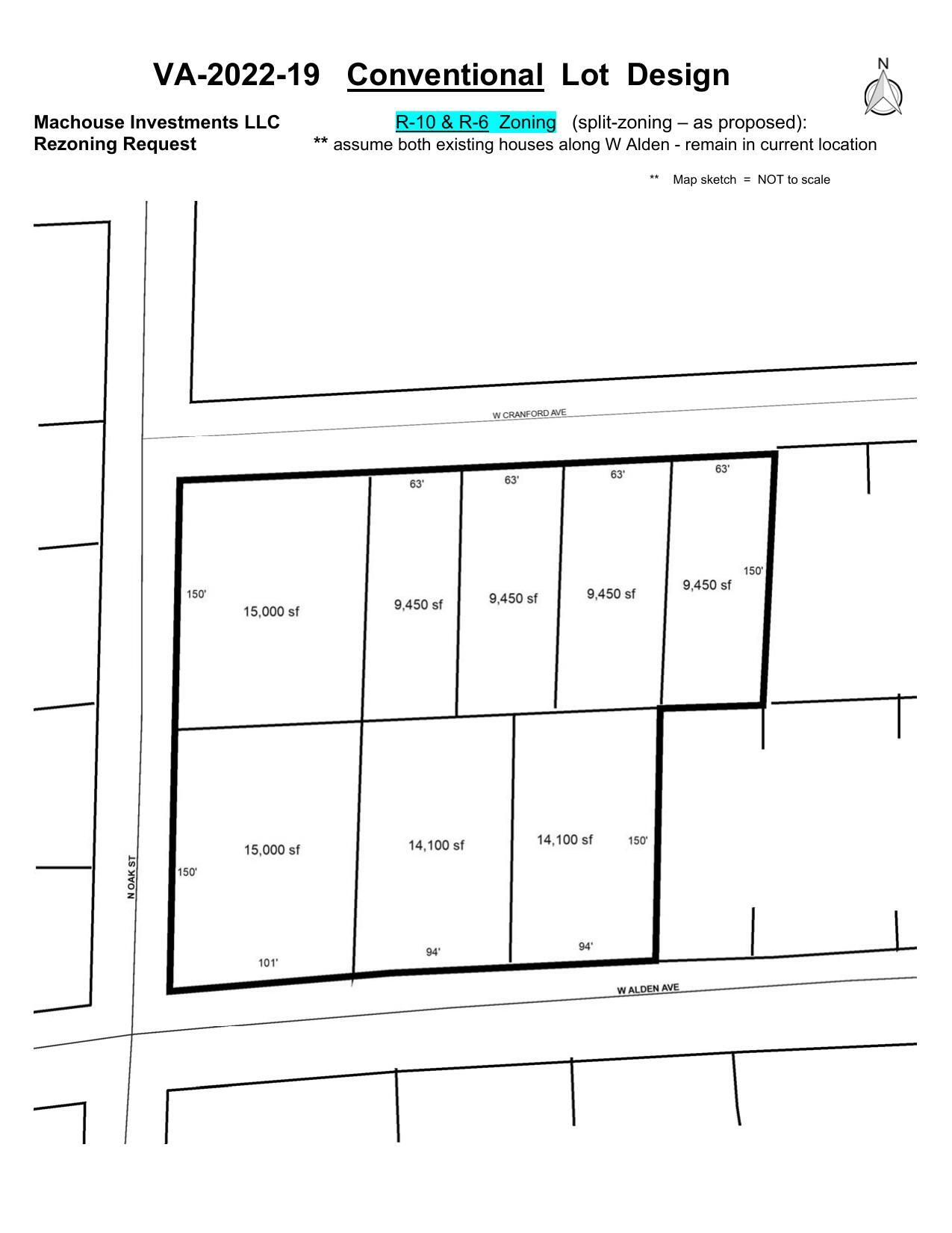 Conventional Lot Design Plat S-10 & R-6 Zoning