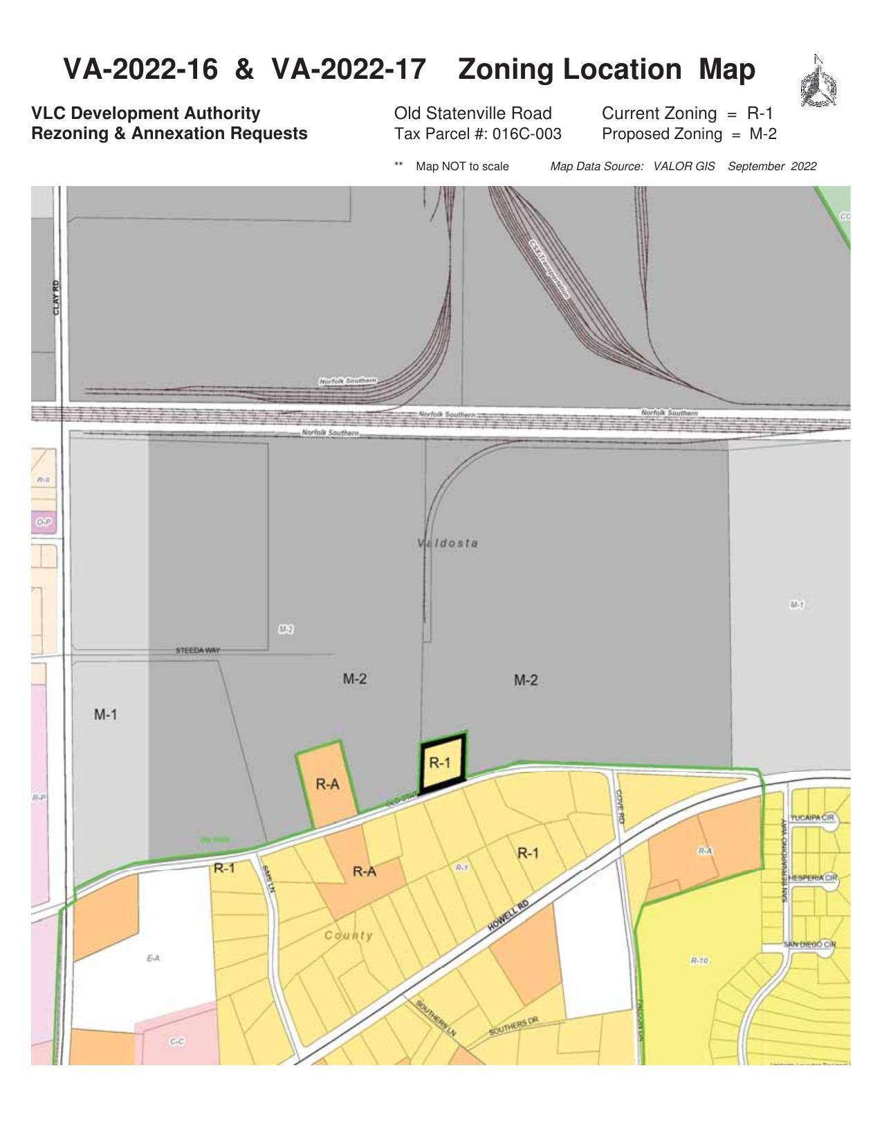 Zoning Location Map