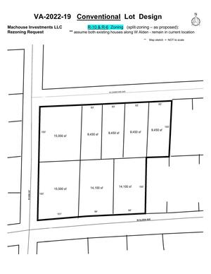 [Conventional Lot Design Plat S-10 & R-6 Zoning]