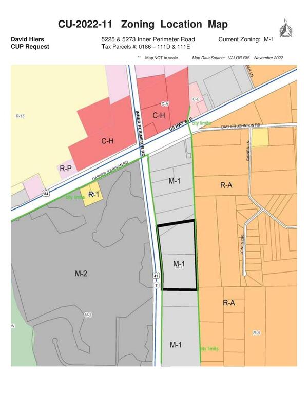 Zoning Location Map