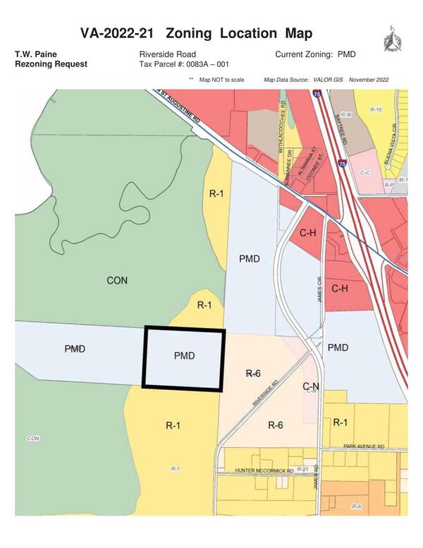 Zoning Location Map