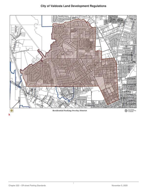 Map: Residential Parking Overlay