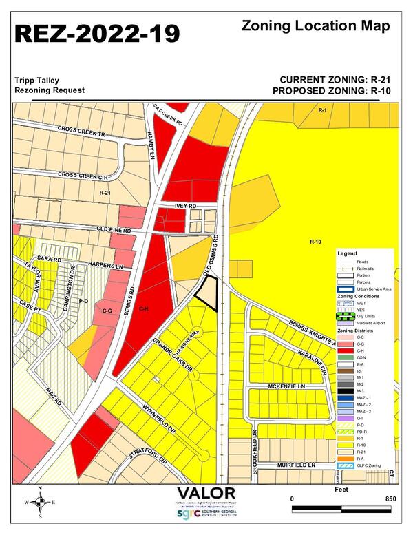 Zoning Location Map