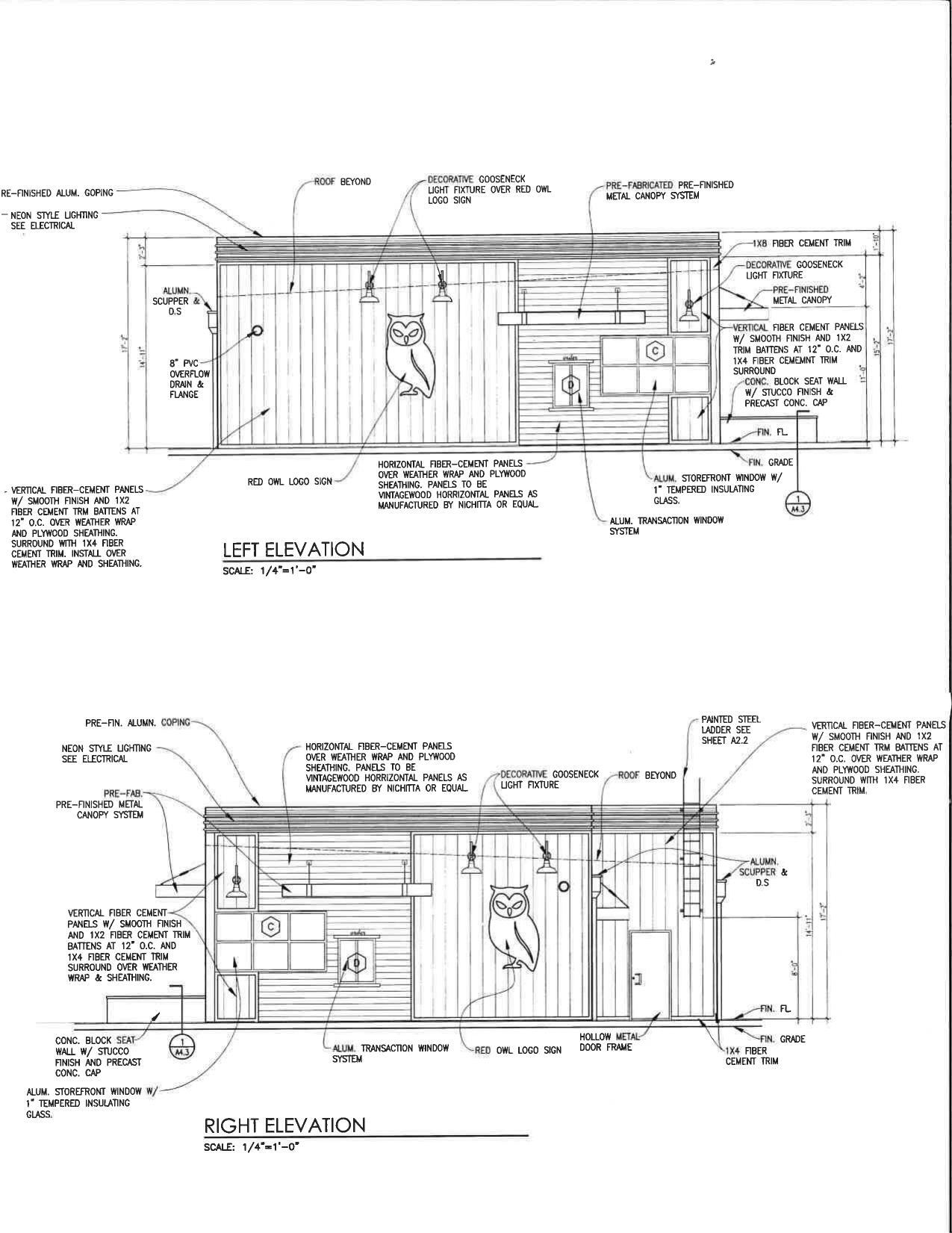 Left and Right Elevation