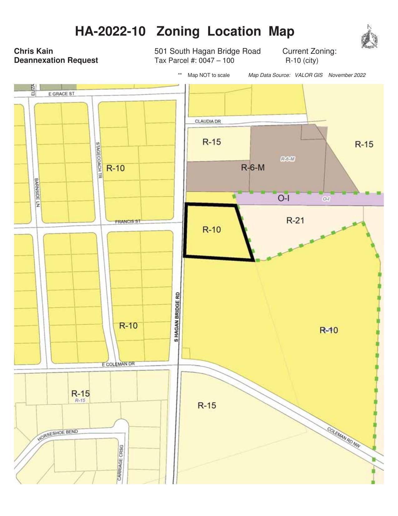 Zoning Location Map