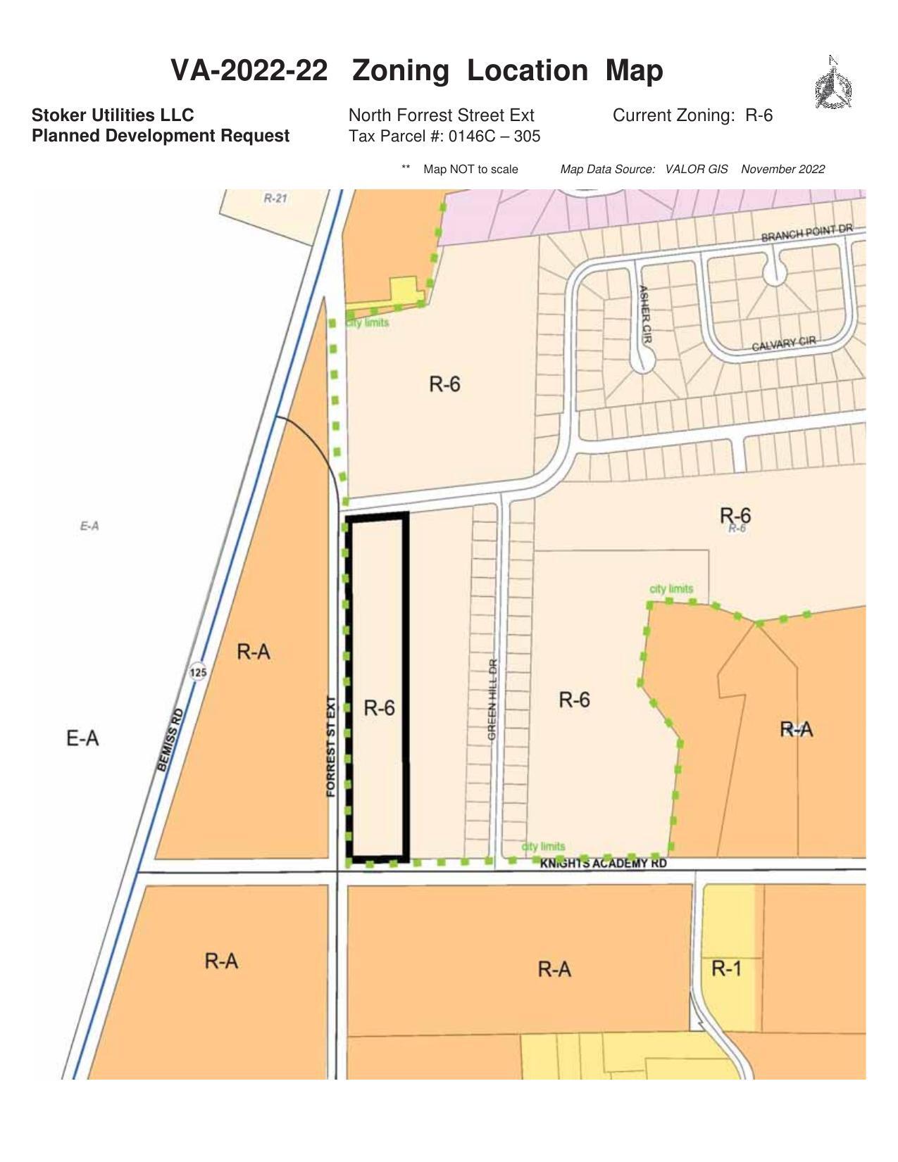 Zoning Location Map