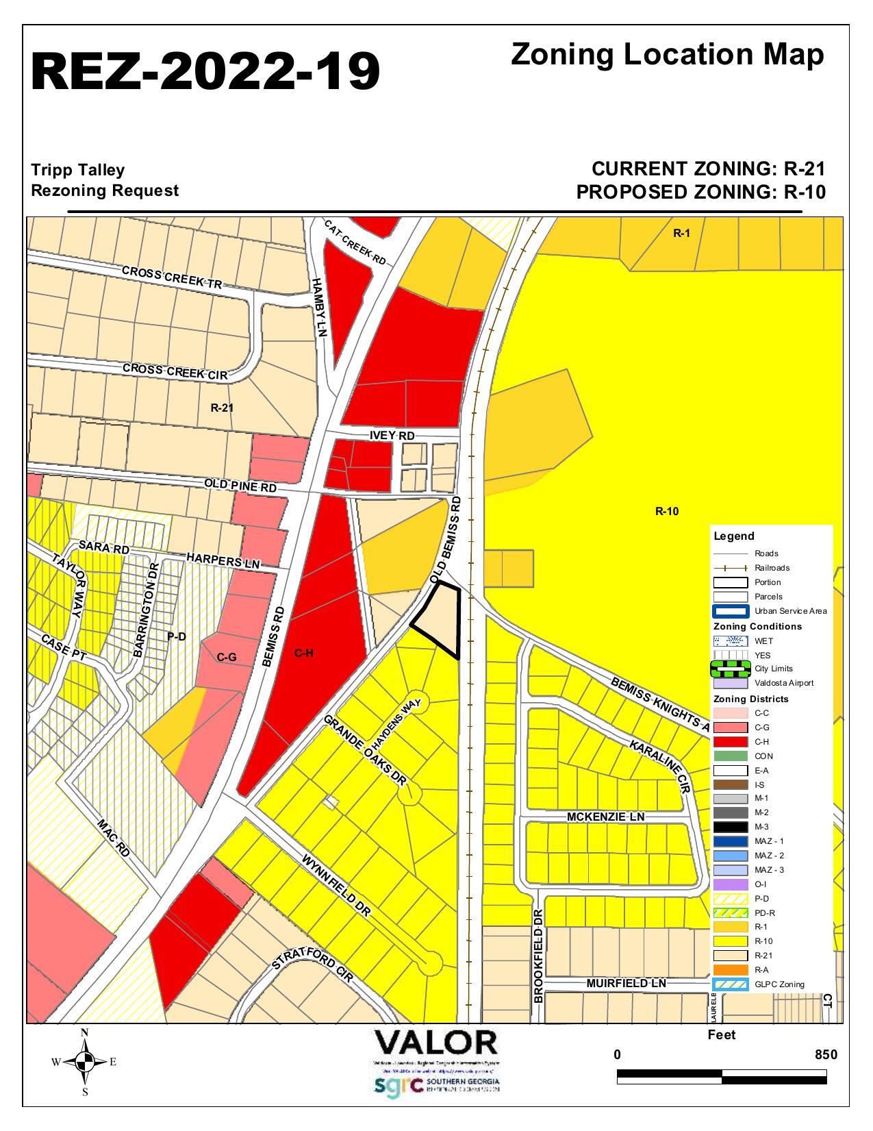 Zoning Location Map