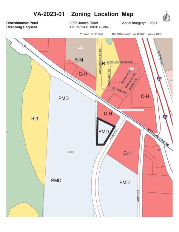 Zoning Location Map