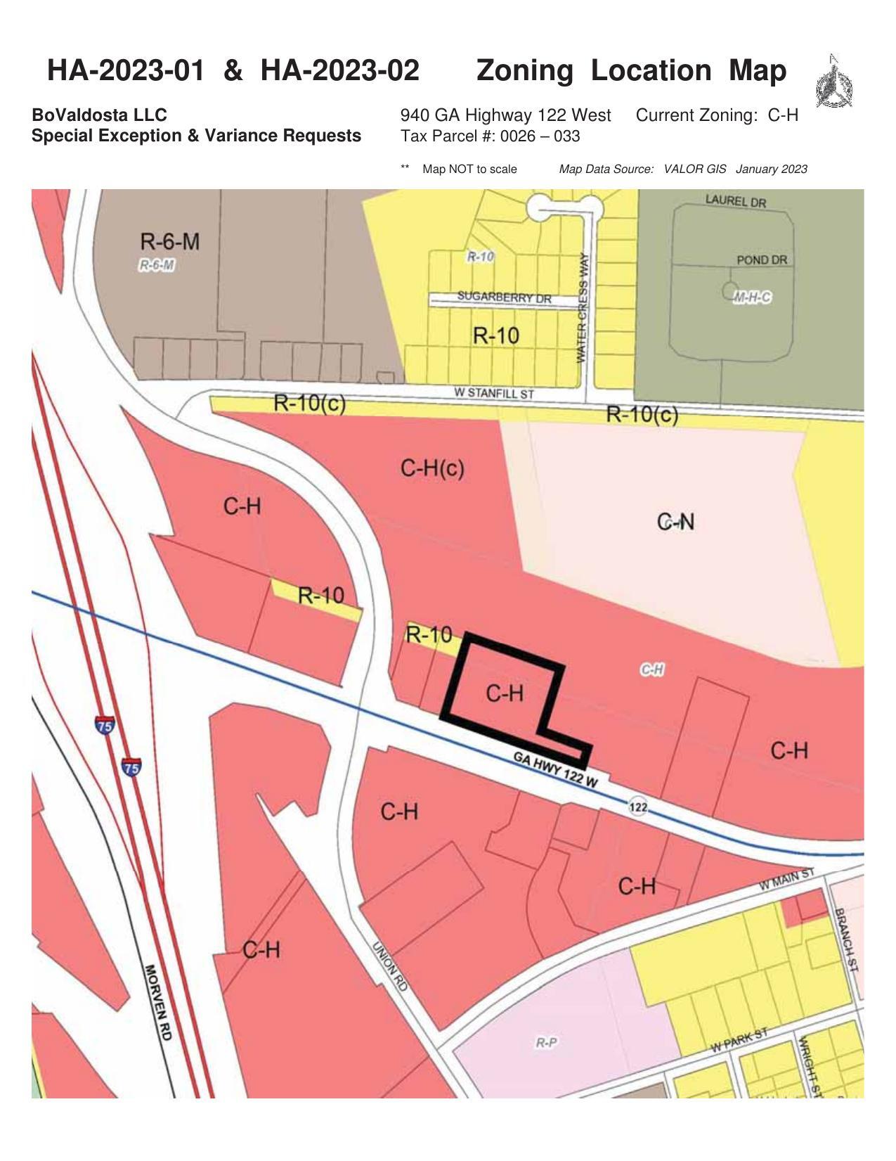 Zoning Location Map