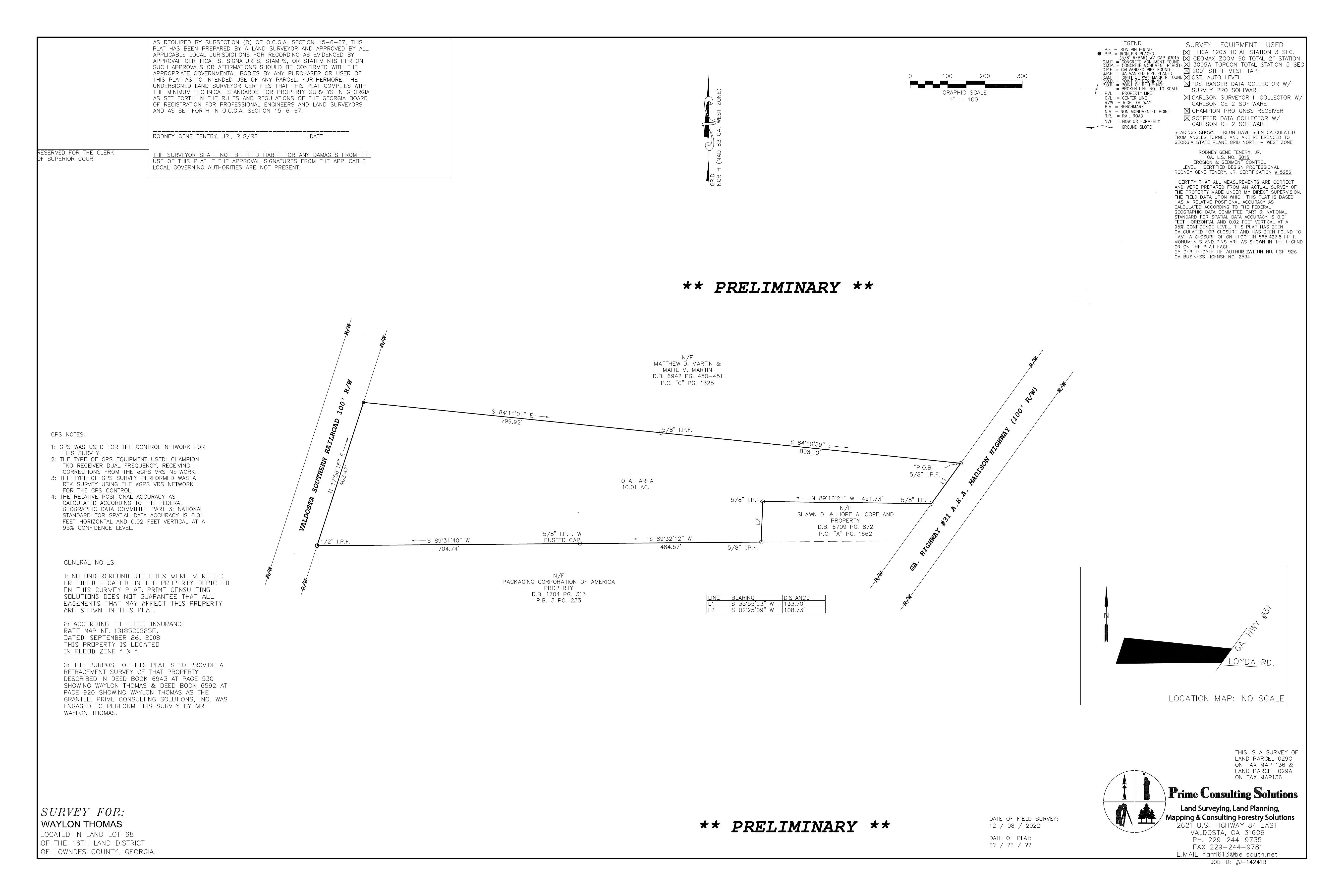 Survey Plat