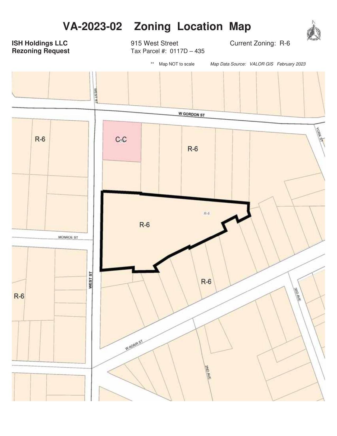 Zoning Location Map