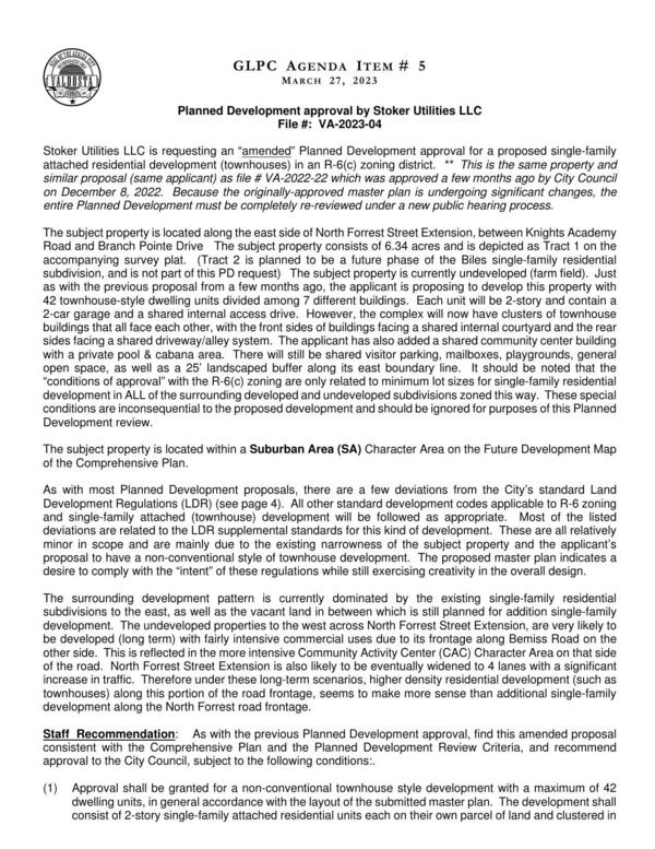 [Same as VA-2022-22 appoved 2022-12-08. Because the originally-approved master plan is undergoing significant changes, the entire Planned Development must be completely re-reviewed under a new public hearing process.]