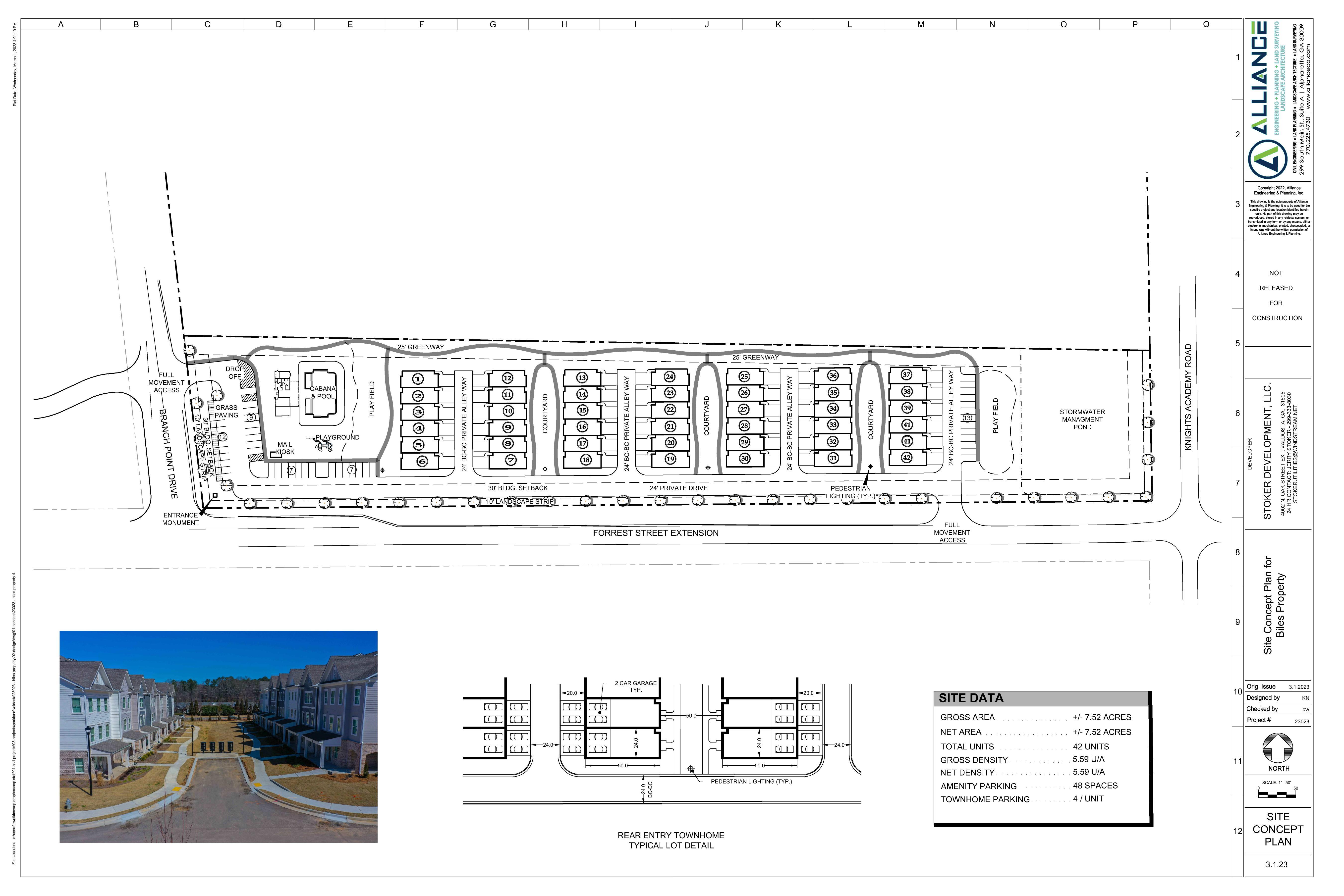 Site Concept Plan for Biles Property