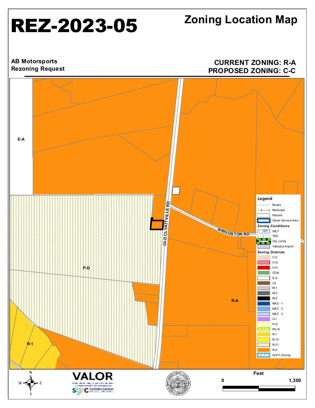 Zoning Location Map
