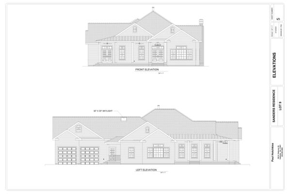 Front and Left Elevations