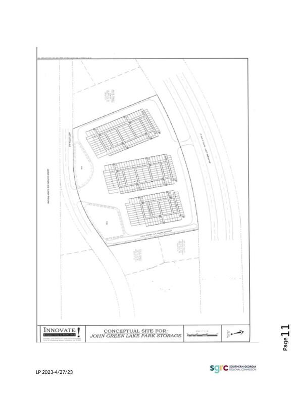 Conceptual Site for John Green Lake Park Storage