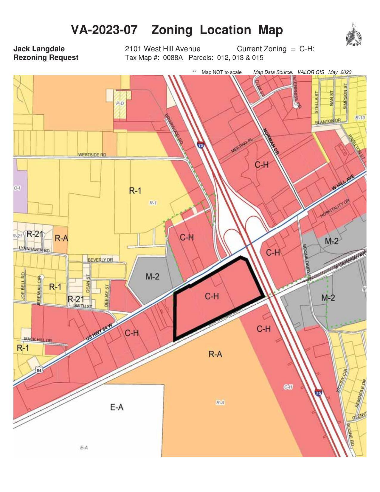 Zoning Location Map