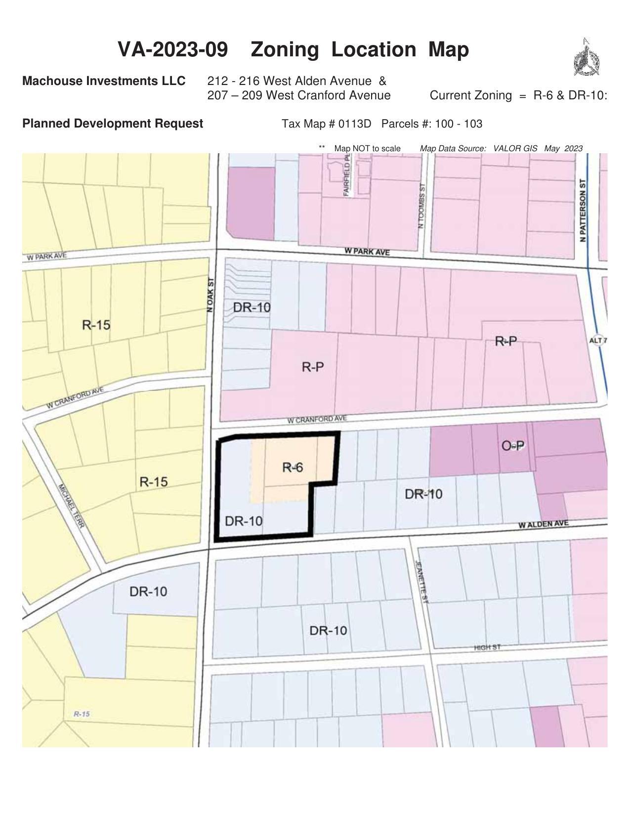 Zoning Location Map