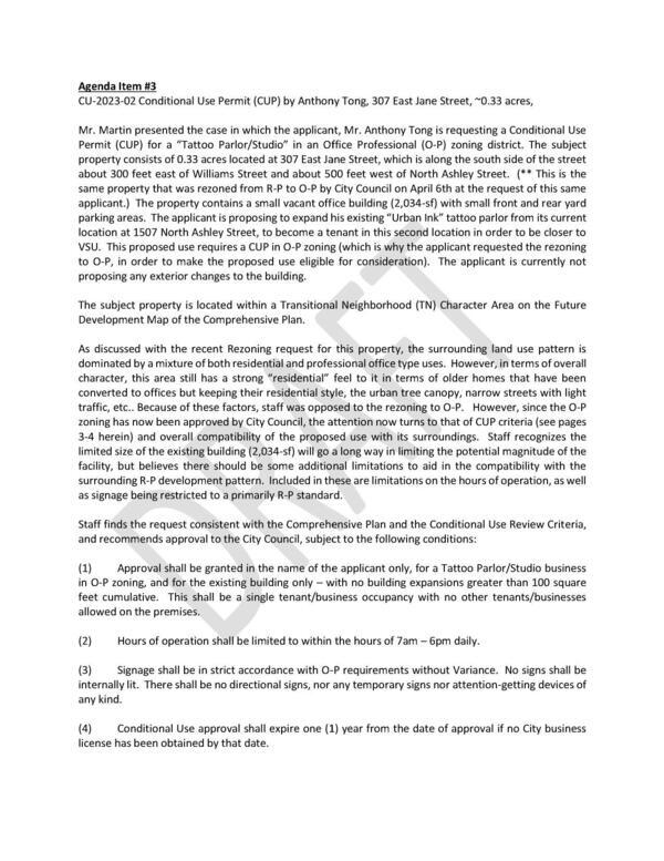 to O-P, in order to make the proposed use eligible for consideration). The applicant is currently not