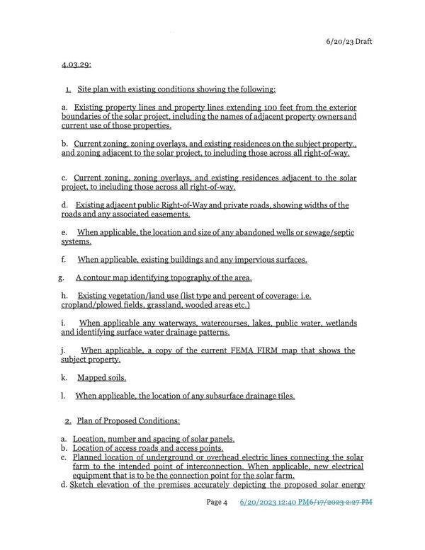2. Plan of Proposed Conditions: