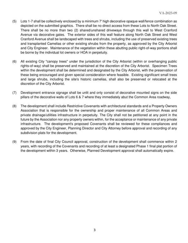 Conditions continued