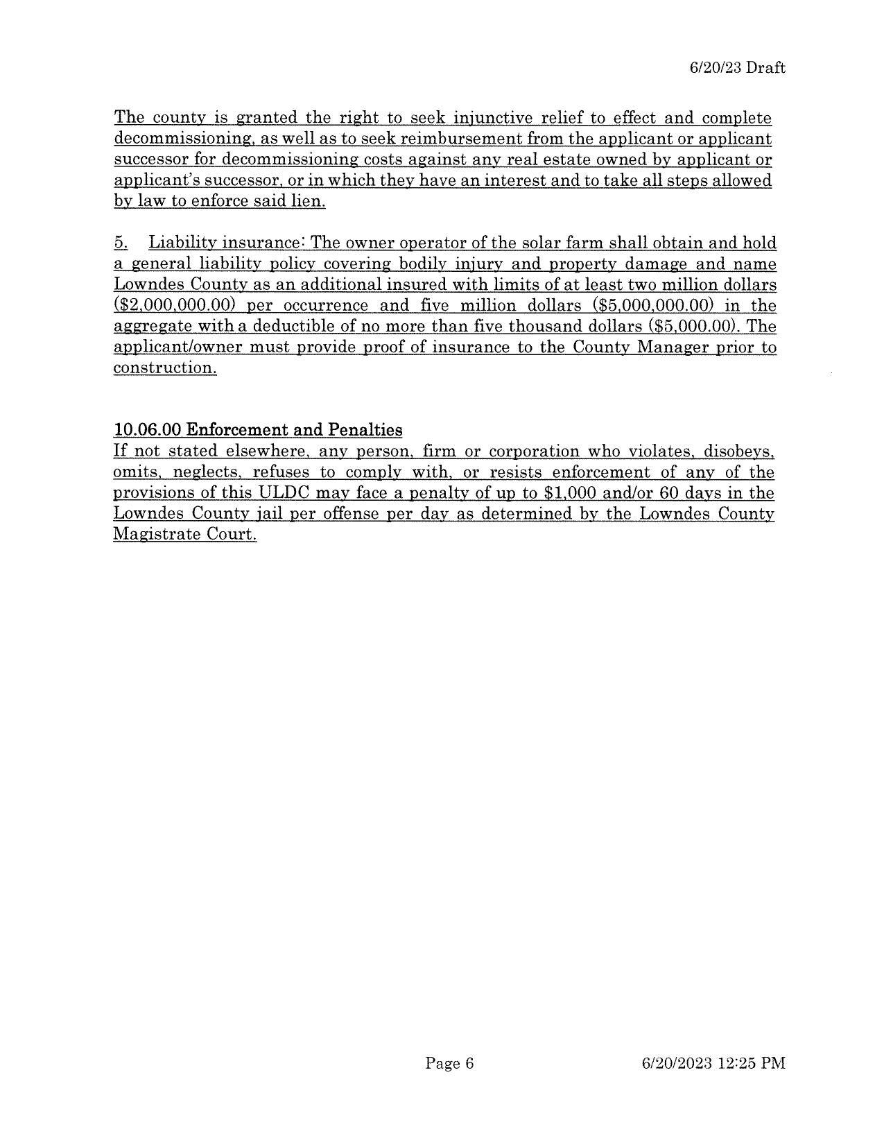 10.06.00 Enforcement and Penalties
