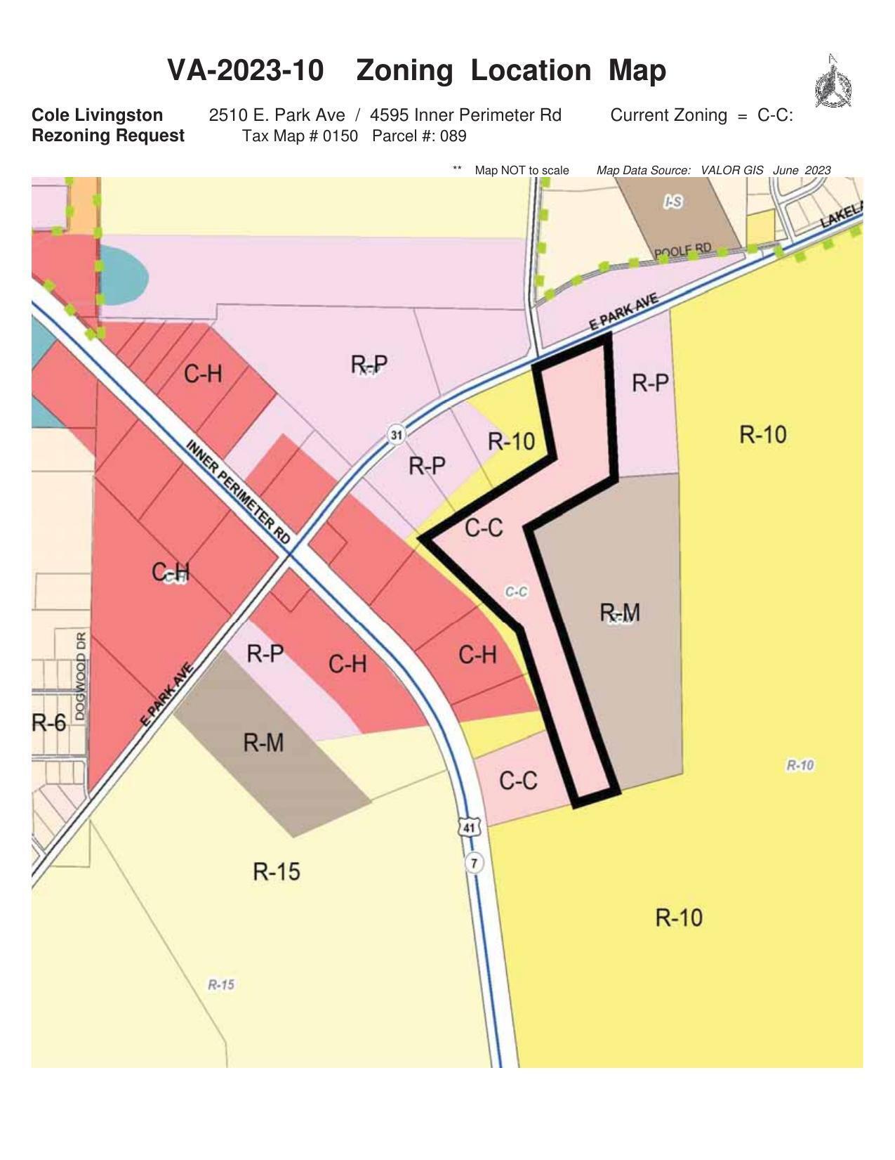 Zoning Location Map