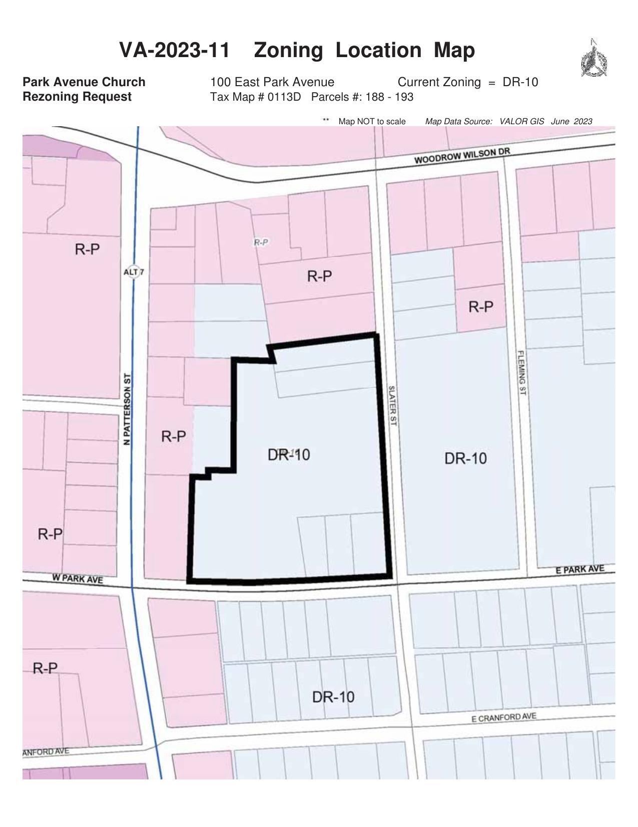 Zoning Location Map