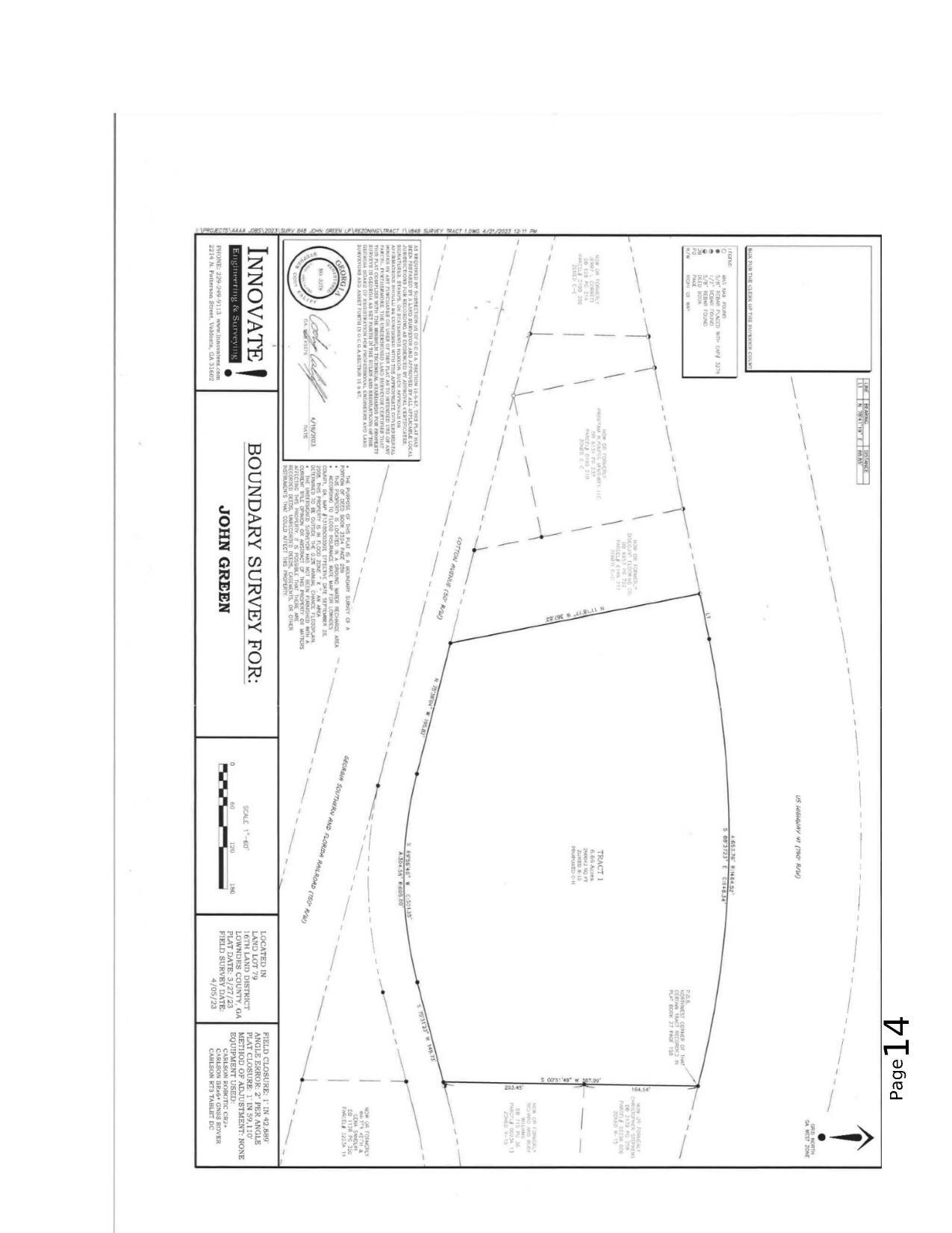 Boundary Survey for John Green