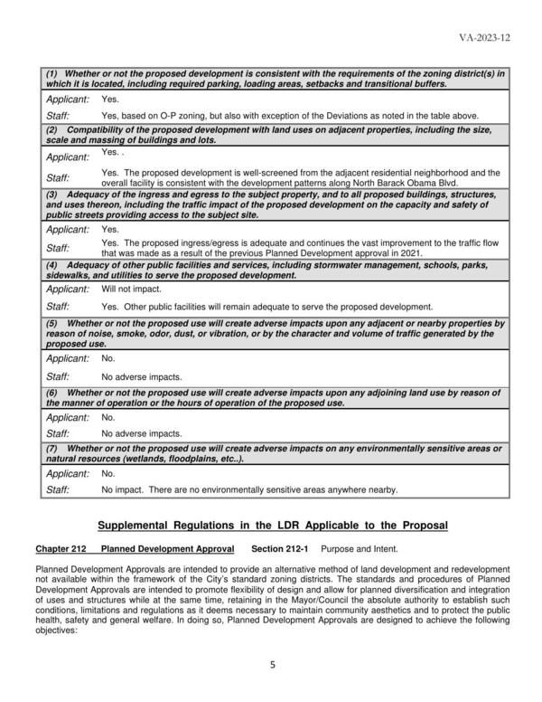 Planned Development Review Criteria