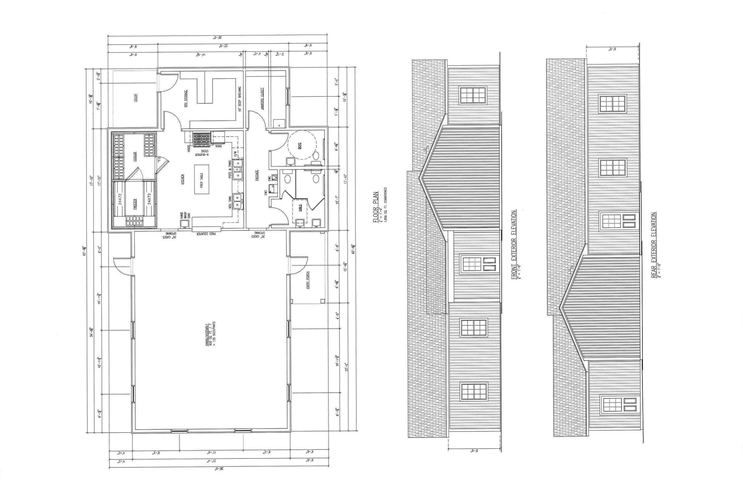 Floor Plan and Elevations