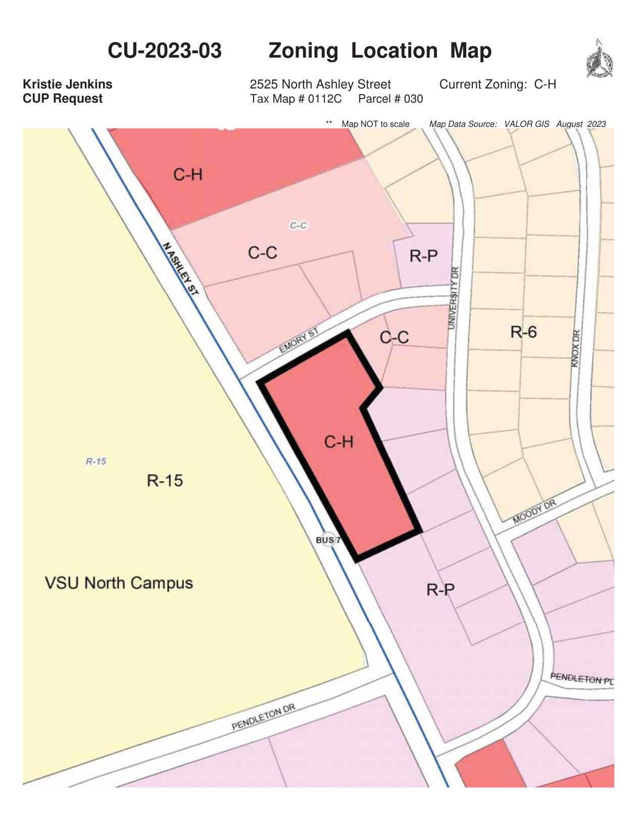 Zoning Location Map