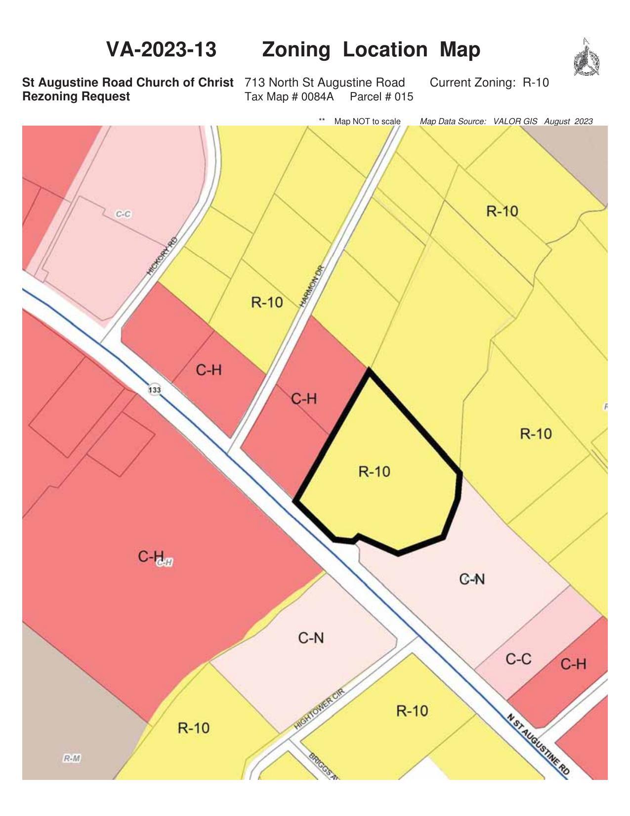 Zoning Location Map