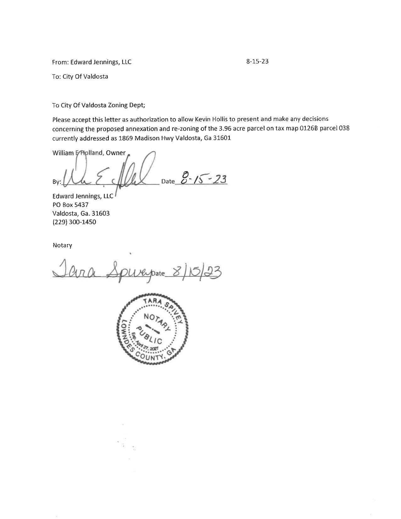 Authorization Letter